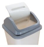 Cesto De Residuos 12 Litros Tacho Basura Tapa Vaiven Color Blanco - Imagen 2