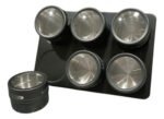 Especieros Condimenteros Imantados X6 Magneticos Ms Color Negro - Imagen 4
