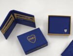 Billetera Boca Juniors Para Regalar Elegante Color Boca Escudo Plateado - Imagen 10
