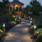 Estaca Solar Led Pack X 10 Jardin Recargable Luz Blanco Frio - Imagen 5