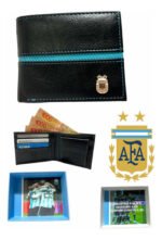 Billetera Afa + Caja Ideal Unico + Argentina Pasión Color Negro - Imagen 3