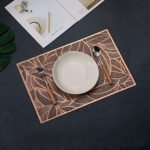 Individual De Mesa Calado Pack X 6 Forma De Hojas 30x45cm - Imagen 2