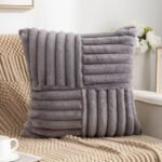 Funda Almohadon Pelo Corto Felpa Nordico Decorativo 45x45cm - Imagen 2