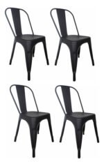 Sillas X4 Tolix Metálica Reforzada Casa Jardin