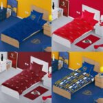 Frazada Manta Flannel Futbol Licencia Boca River 1 1/2 Plaza - Imagen 11