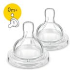 Tetinas Avent Classic Anticolico 3 Gotas 2 Piezas Pra 3 Meses En Adelante