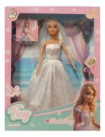 Muñeca Tiny Novia 30 Cm Con Accesorios Sebigus