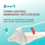 Mamadera Bebe 150ml 0-6 Meses Nature Sense Nuk Babymovil - Imagen 2