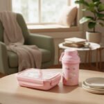 Set Lunchera Hermético Con Divisiones Vianda Escolar Vaso - Imagen 16