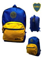 Mochila Boca Juniors Escolar Juvenil Orig Primaria Color Azul Diseño De La Tela Liso - Imagen 3