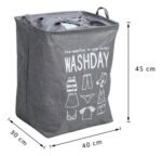 Canasto Organizador Ropa Sucia Plegable Cesto Semi Rígido - Imagen 2