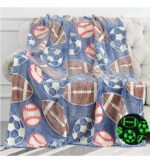 Manta Frazada Luminosa Soft Brilla En Oscuridad 1 1/2 Plaza - Imagen 6