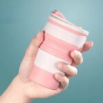 Vaso Plegable Jarro Térmico Mug Silicona Involcable Agarre - Imagen 3