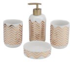 Set De Baño Ceramica Dispenser Jabonera X4