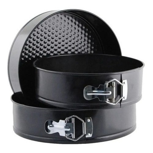 Molde Torta Desmontable 6 N°18/20/22/24/26/28 Cm Color Negro