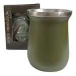 Mate Clasico Acero Inoxidable Doble Pared Termico Premium - Imagen 11