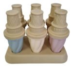 Molde Para 6 Conos Helados Paleta Reutilizable Cucurucho Color Unico - Imagen 4