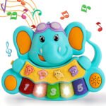 Piano Organo Infantil De Animalitos Sonido Didactico Bebes Color Blanco/amarillo