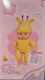 Juguete Muñeca Bebote Tiny Disfraz Jirafa 22cm Articulada - Imagen 4
