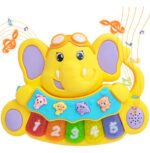 Piano Organo Infantil De Animalitos Sonido Didactico Bebes Color Blanco/amarillo - Imagen 6