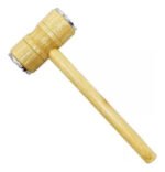 Martillo Para Carne Milanesa Aluminio Madera Cocina Gourmet