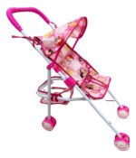 Cochecito De Muñecas Con Canasto Y Capota Princesas 53551 - Imagen 5