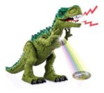 Muñeco Dinosaurio Luz Sonidos Camina Pone Huevos Proyecta - Imagen 13
