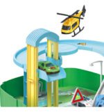 Juguete Pista Autos Mochila Policia Bombero Construccion Color Verde - Imagen 2