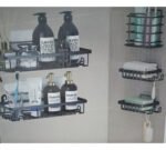 Set X5 Estante Organizador Esquinero Ducha Baño Con Adhesivo - Imagen 2