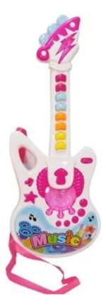 Juguete Guitarra Electrica Con Luz Sonido Tiny Babymovil - Imagen 2