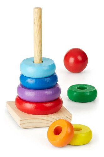 Juego De Aros Apilables Baby Gus Juguete Bebé Didáctico