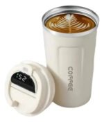 Vaso Con Sensor 500 Ml Acero Inoxidable Tapa