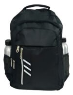 Mochila Clasica Estilo Escolar 46x31x14 Reforzada Urbana Color Negro Diseño De La Tela Liso