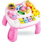 Mesa Didáctica Interactiva Cici Animalitos Zoo Rosa Luces Sonidos 6-12 Meses
