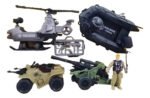Juguete Set Soldado Guerra Lancha Tanque Cuatri Helicoptero