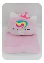 Manta Frazada Flannel Bebe Infantil Con Capucha De Animales - Imagen 4