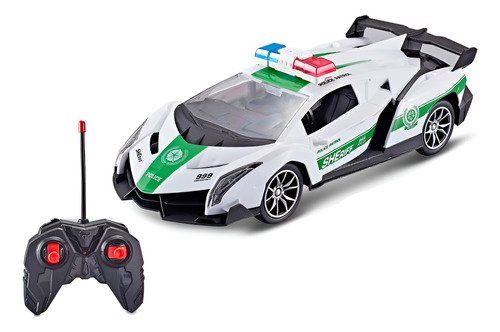 Auto Juguete Radio Control Remoto Luces Policia Babymovil