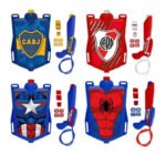 Mochila Pistola Lanza Agua Spiderman Cap America Boca River - Imagen 8