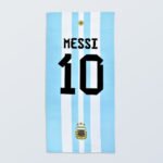 Toallon Playero Estampado Argentina Campeon Messi 70x150 - Imagen 2