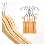 Pack X20 Percha De Madera Lustrada Calidad Baby Movil - Imagen 2