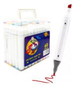 Pack Set Marcadores Fibrones Plumones Doble Punta X 60u Arte - Imagen 2