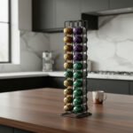 Porta Capsulas X 40 Nespresso Dos Guias Alambre Cromado