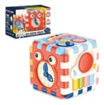 Cubo Didactico Bebe Encastre Reloj Piano Musica Babymovil