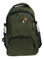 Mochila Clasica Estilo 48x33x15 Escolar Urbana Reforzada Color Verde Diseño De La Tela Liso - Imagen 2