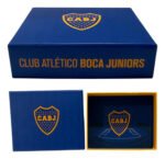Billetera Boca Juniors Para Regalar Elegante Color Boca Escudo Plateado - Imagen 3