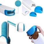 Cepillo Saca Pelusa Quita Pelos Perros Gatos Ropa 2 En 1 Color Gris - Imagen 2