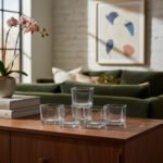 Set X6 Porta Velas Cuadrado Vidrio Souvenir Decoración