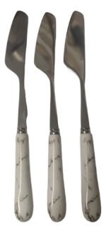 Cuchillo X3 Para Untar Deco Mango Ceramica 15cm