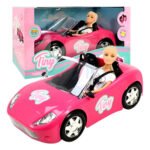 Juguete Tiny Auto Descapotable Muñeca Articulada 30cm