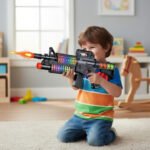 Juguete Pistola Ametralladora Luz Sonido Vibracion Babymovil - Imagen 3